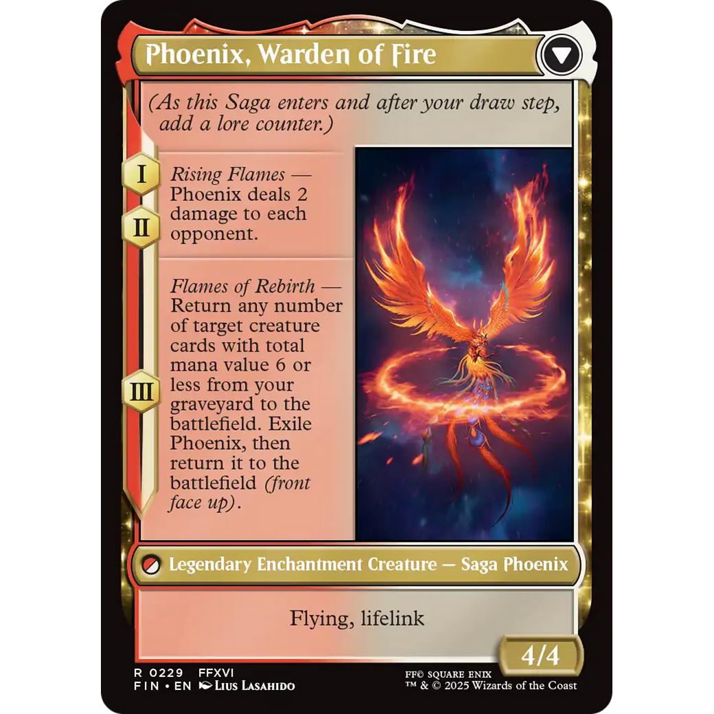 Joshua, Phoenix's Dominant // Phoenix, Warden of Fire (FIN-229) - FINAL FANTASY: (enchantment)