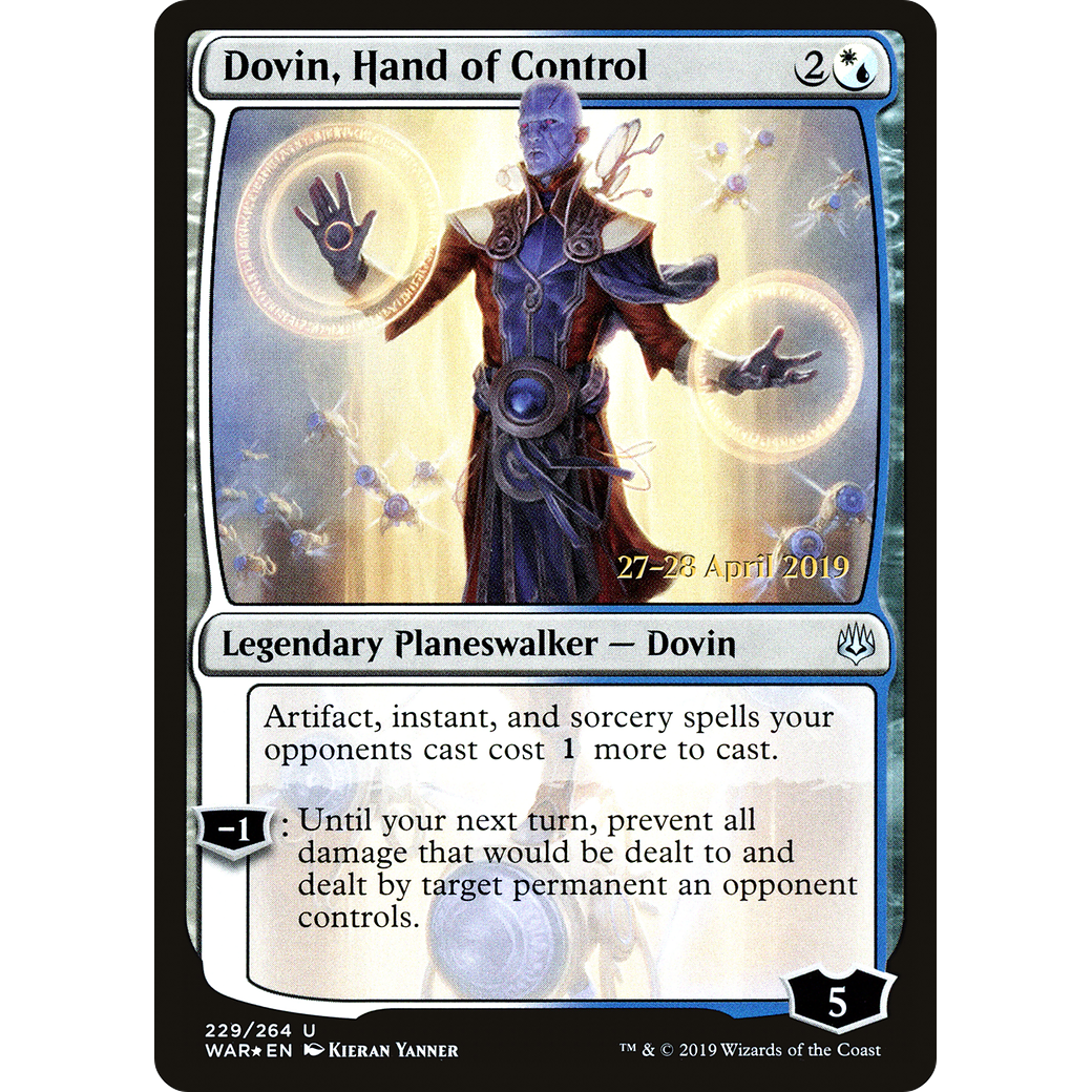 Dovin, Hand of Control (PRE-229) - War of the Spark Promos Foil