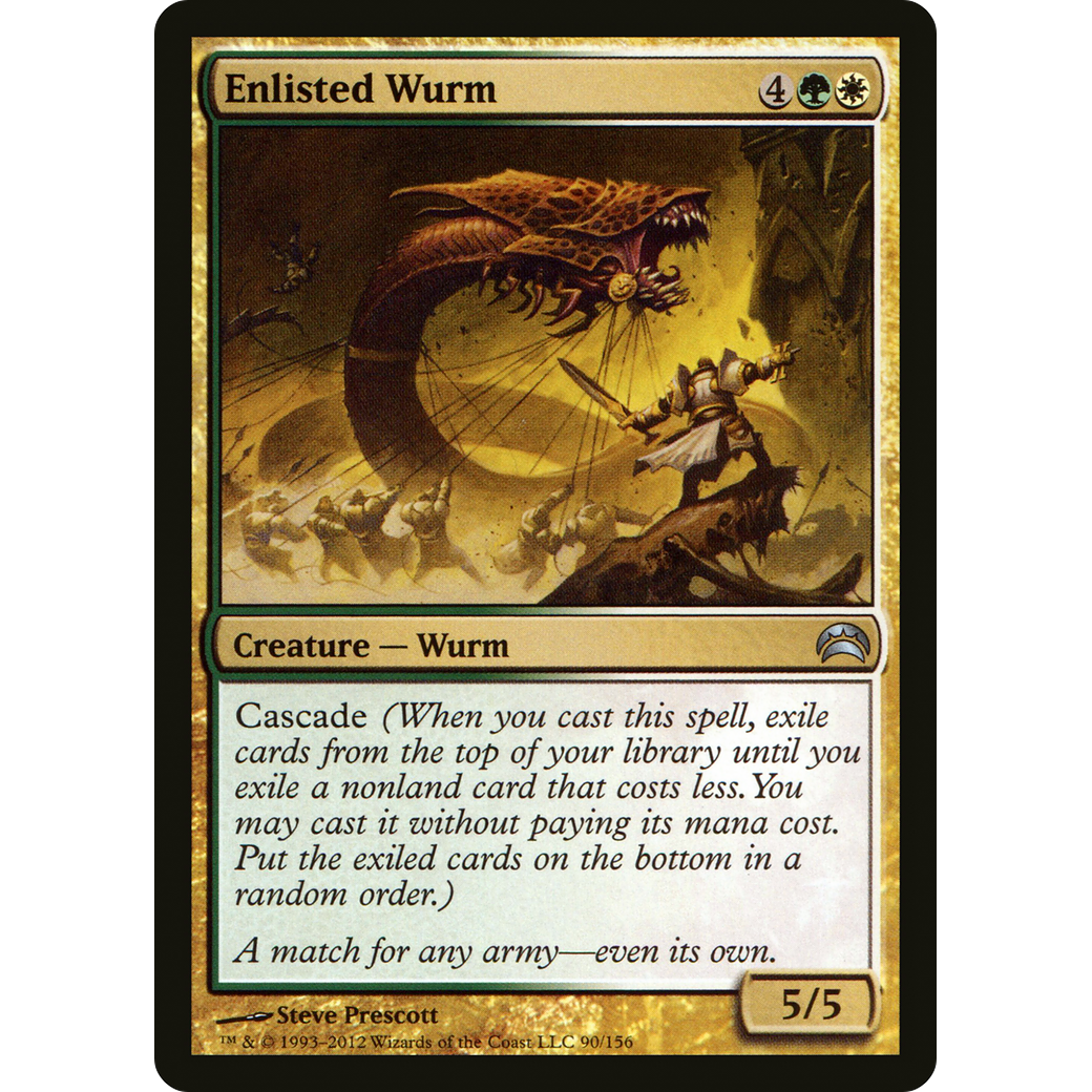 Enlisted Wurm (PC2-090) - Planechase 2012 Foil