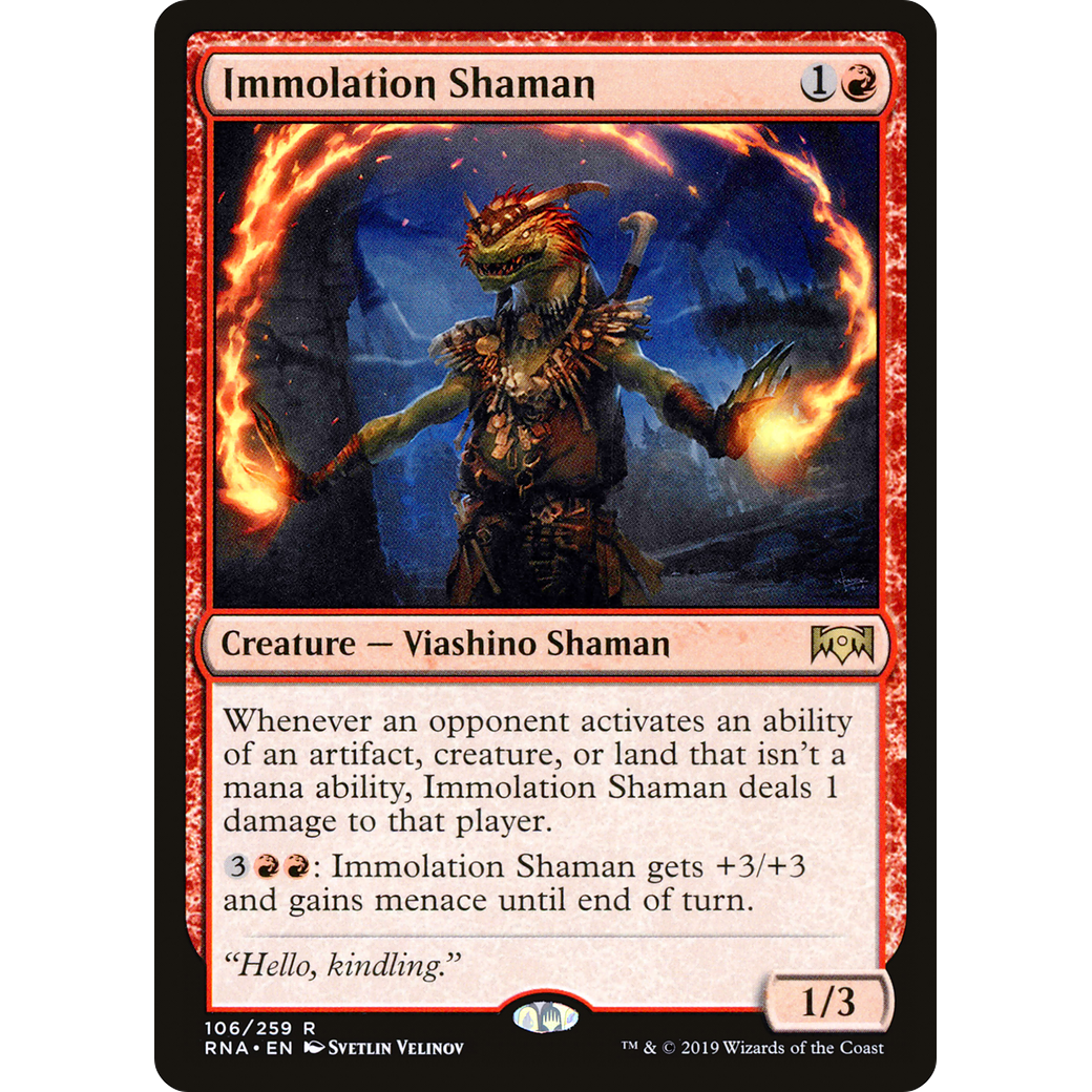 Immolation Shaman (RNA-106) - Ravnica Allegiance Foil
