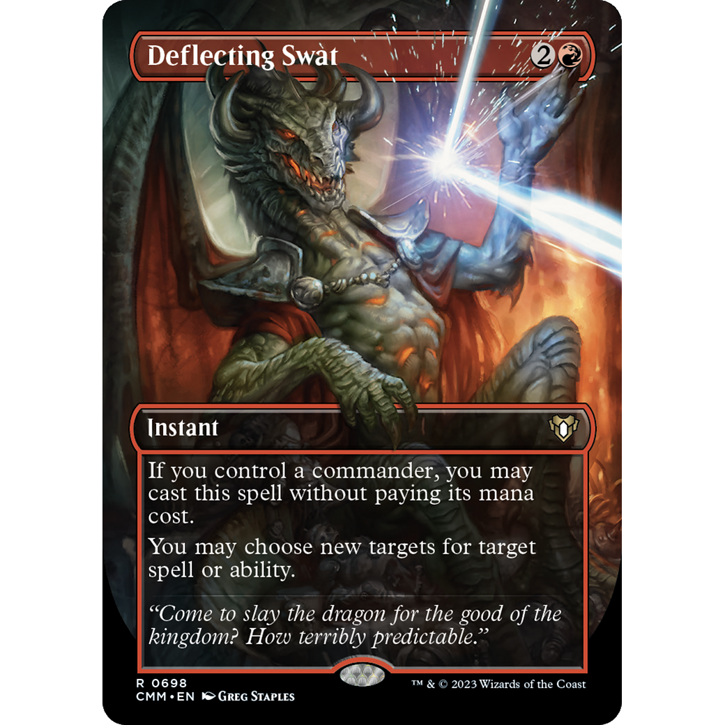 Deflecting Swat (CMM-698) - Commander Masters (Borderless)