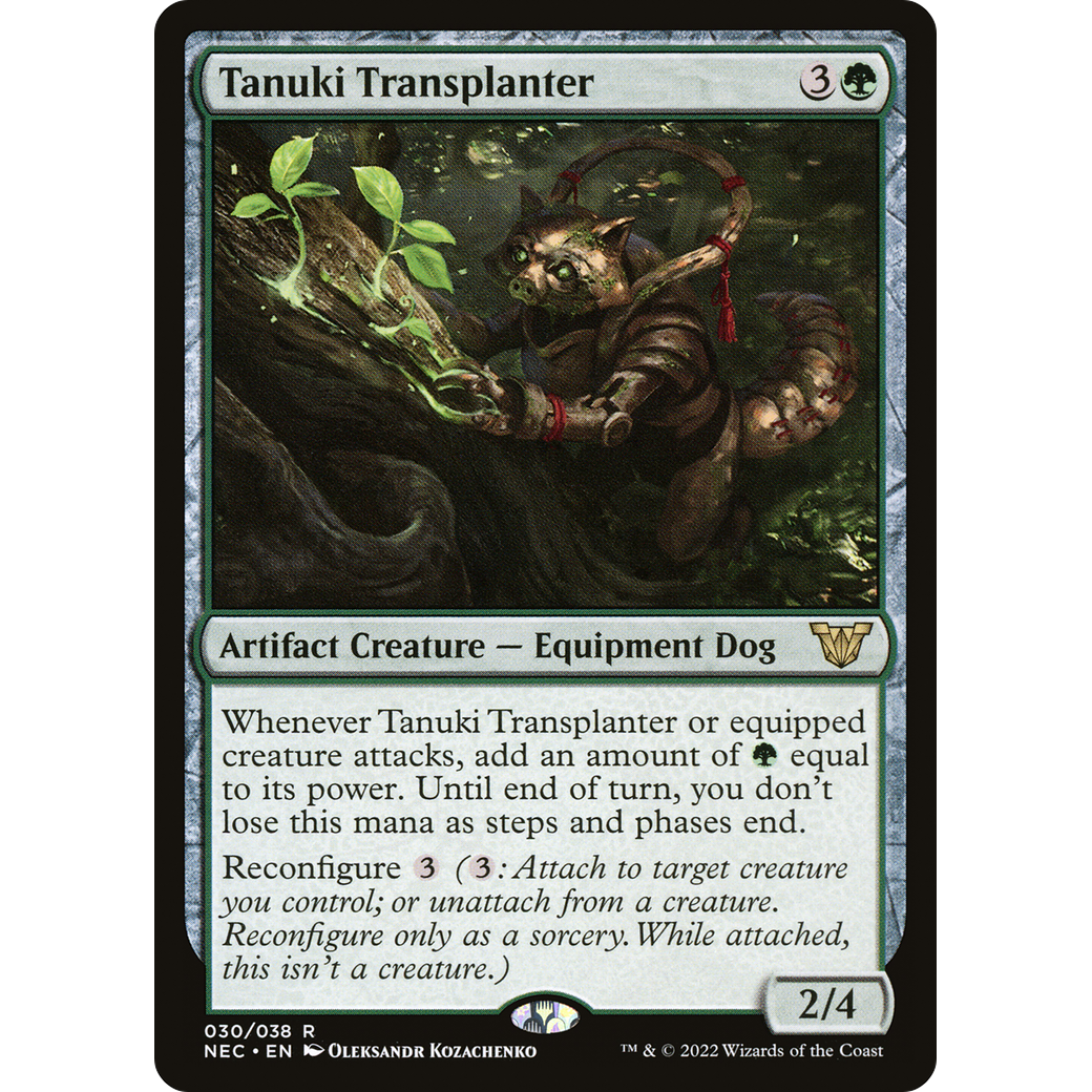 Tanuki Transplanter (NEC-030) - Neon Dynasty Commander