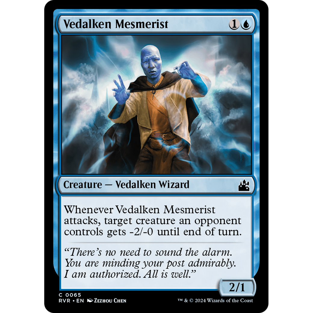 Vedalken Mesmerist (RVR-065) - Ravnica Remastered Foil