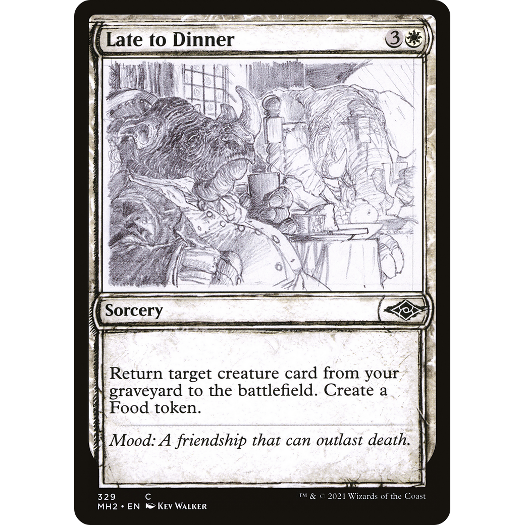 Late to Dinner (Showcase) (MH2-329) - Modern Horizons 2: (Showcase) Foil