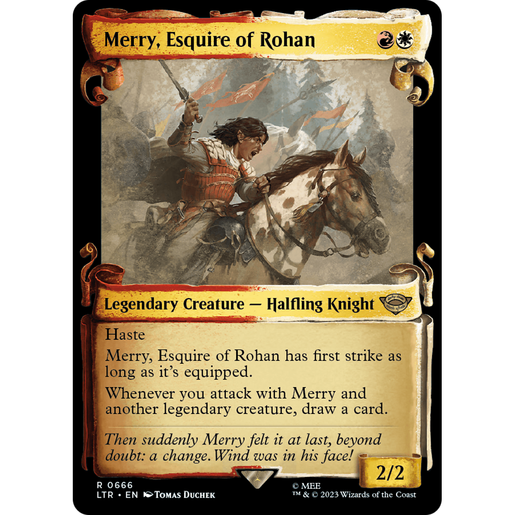 Merry, Esquire of Rohan (LTR-666) - The Lord of the Rings: Tales of Middle-earth: (Showcase) Foil