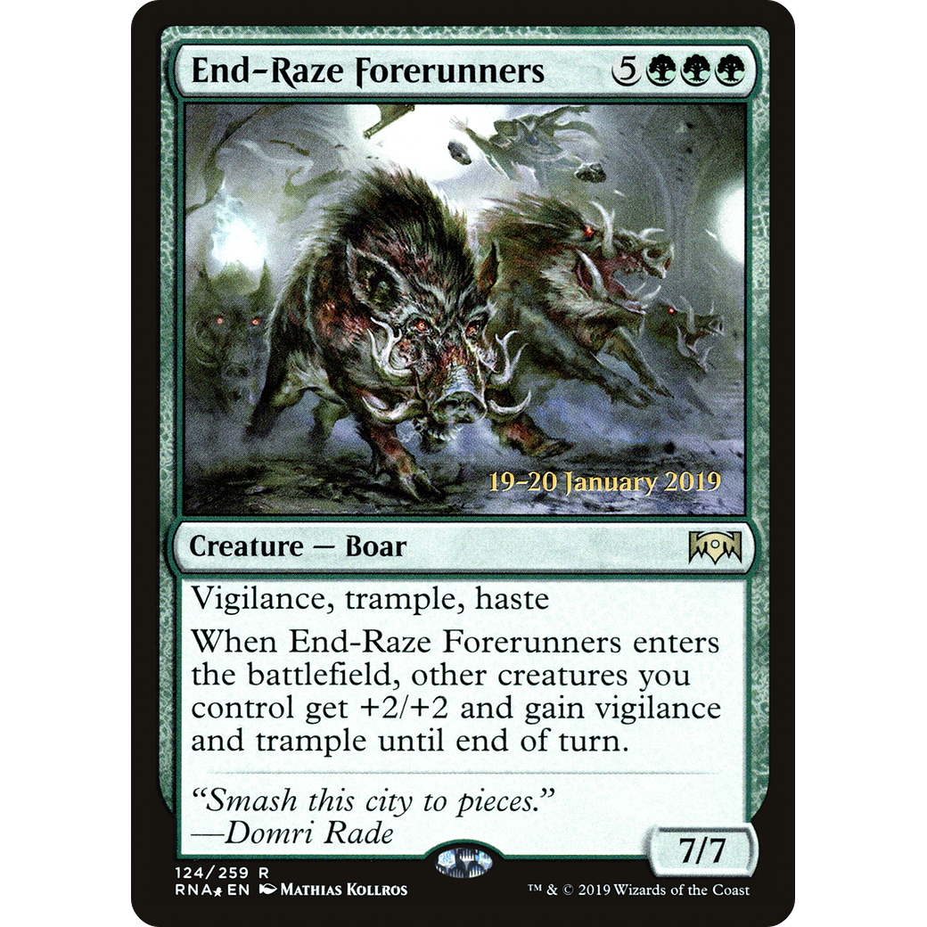 End-Raze Forerunners (PRE-124) - Ravnica Allegiance Promos Foil