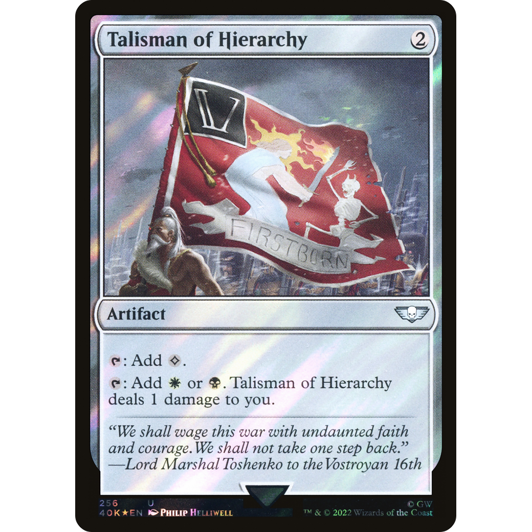 Talisman of Hierarchy (40K-256) - Warhammer 40,000 Commander Foil