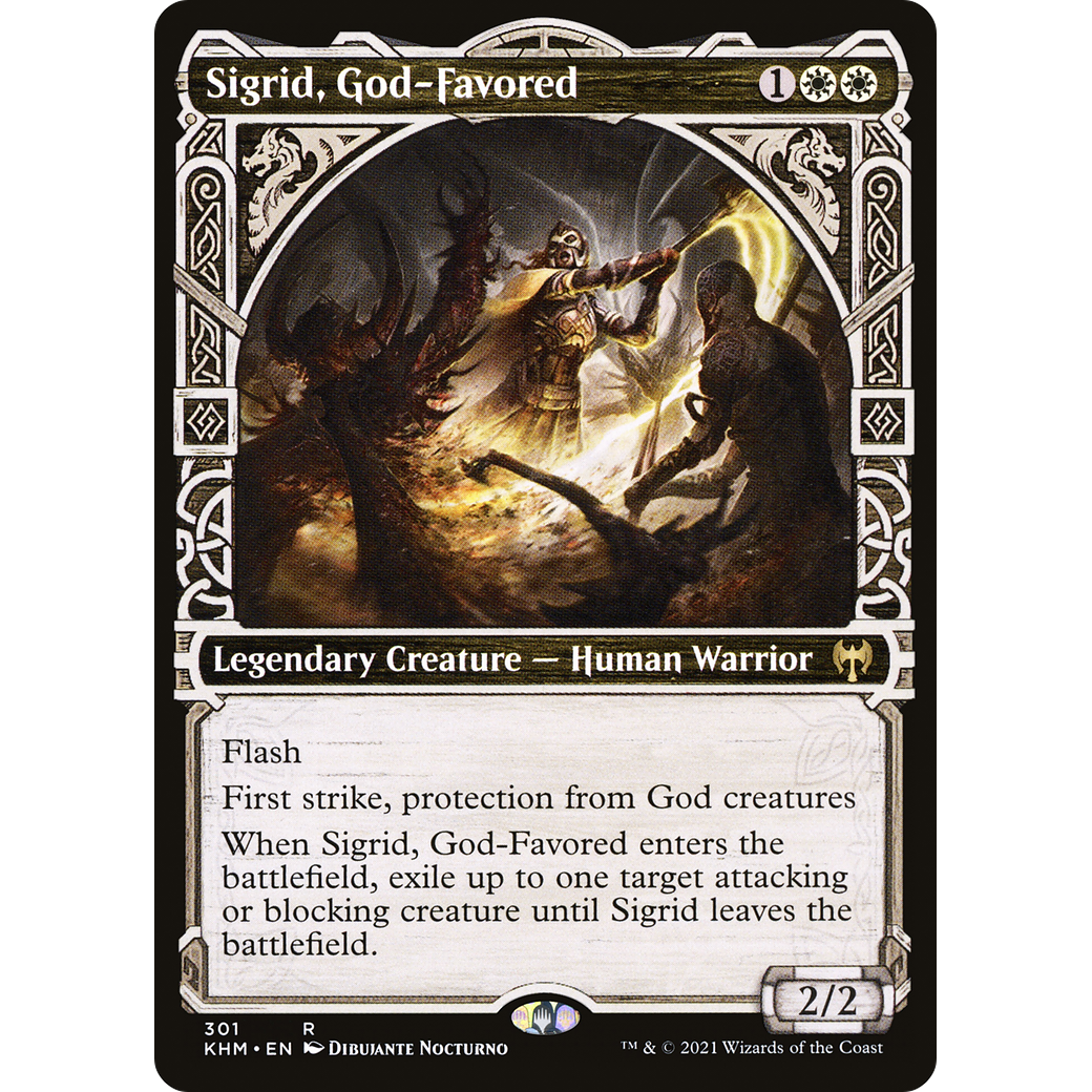Sigrid, God-Favored (Showcase) (KHM-301) - Kaldheim: (Showcase)