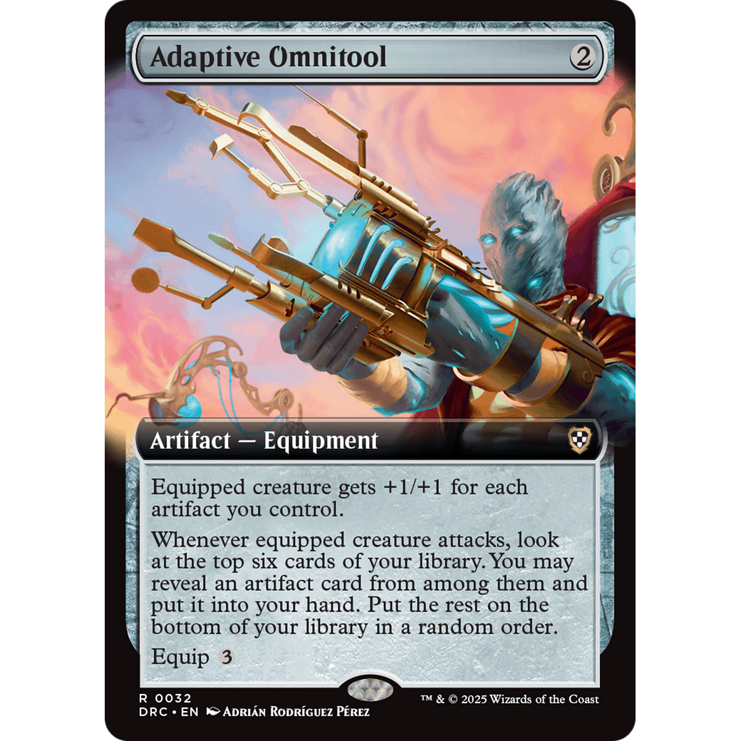 Adaptive Omnitool (DRC-032) - Commander: Aetherdrift: (Extended Art) Foil