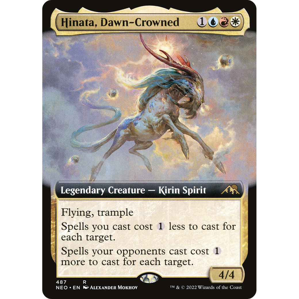 Hinata, Dawn-Crowned (NEO-487) - Kamigawa: Neon Dynasty: (Extended Art)