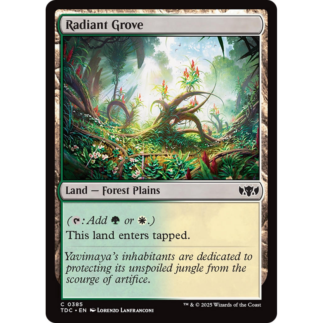 Radiant Grove (TDC-385) - Commander: Tarkir: Dragonstorm