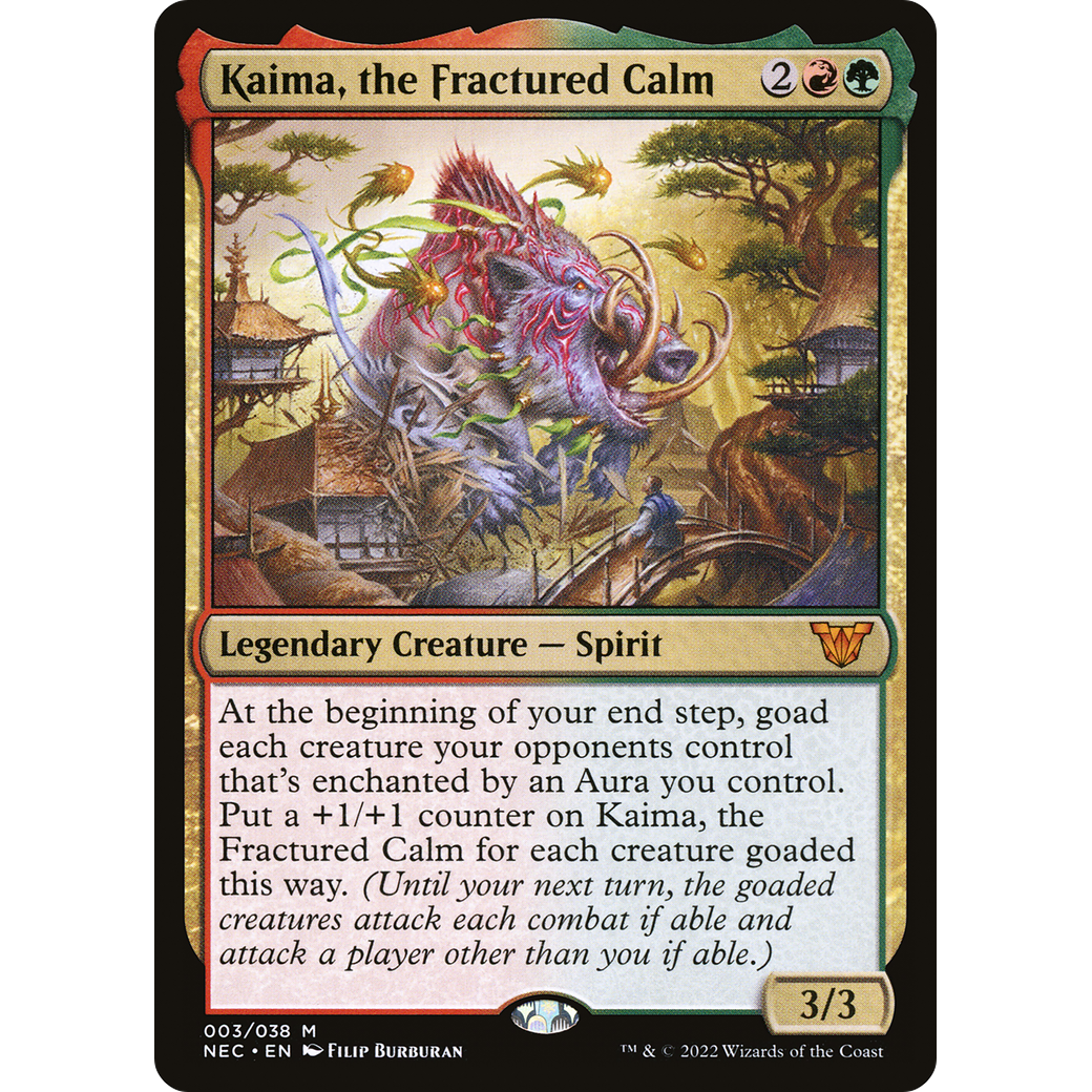 Kaima, the Fractured Calm (NEC-003) - Neon Dynasty Commander