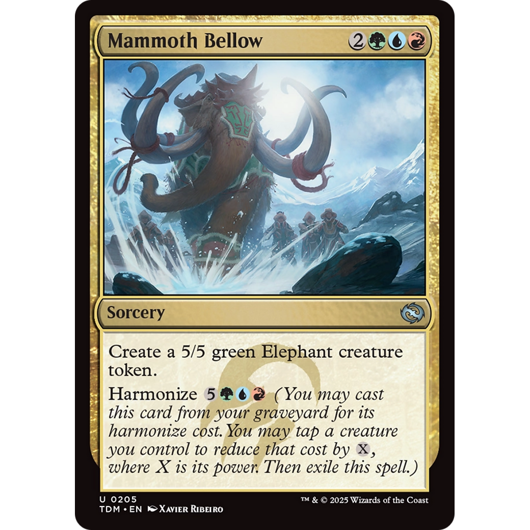 Mammoth Bellow (TDM-205) - Tarkir: Dragonstorm