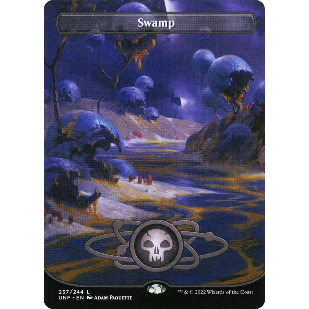 Swamp (237) (Borderless) (UNF-237) - Unfinity (Borderless) Foil