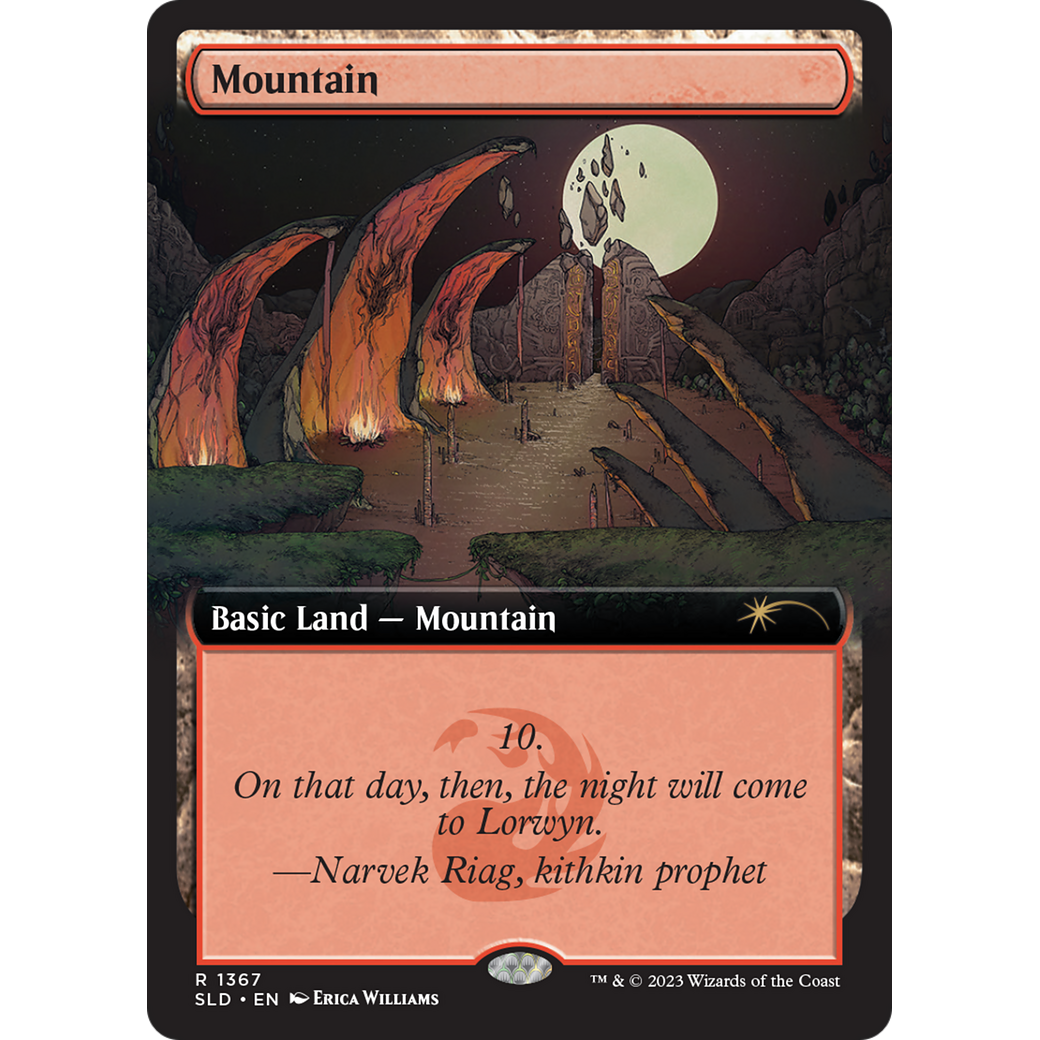Mountain (1367) (SLD-1367) - Secret Lair Drop: (Extended Art)