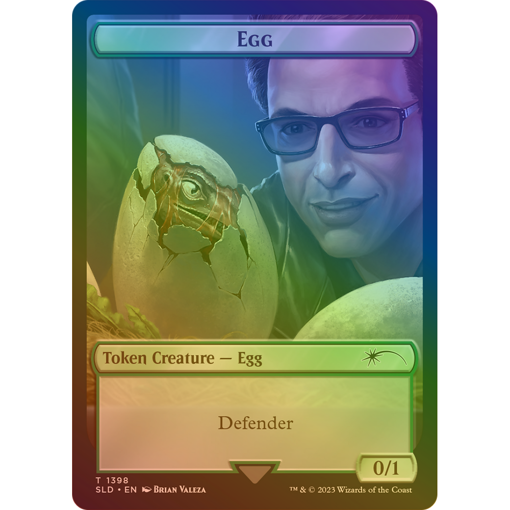 Egg Token (Rainbow Foil) (SLD-1398) - Secret Lair Drop Foil