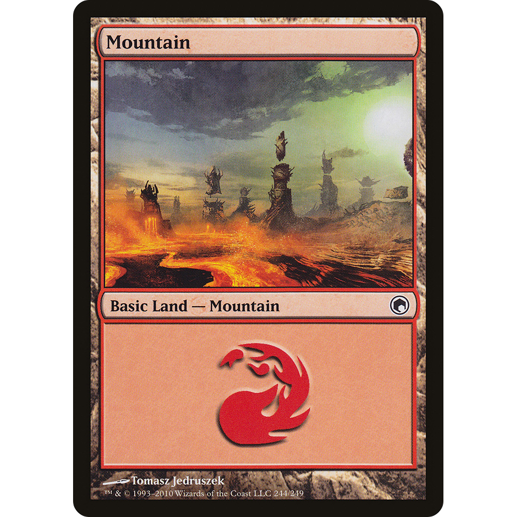 Mountain (244) (SOM-244) - Scars of Mirrodin