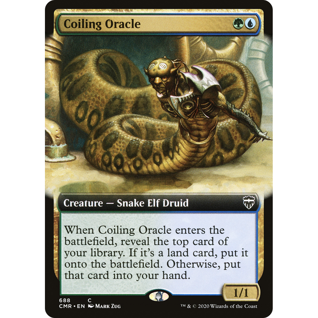Coiling Oracle (Extended Art) (CMR-688) - Commander Legends: (Extended Art) Foil