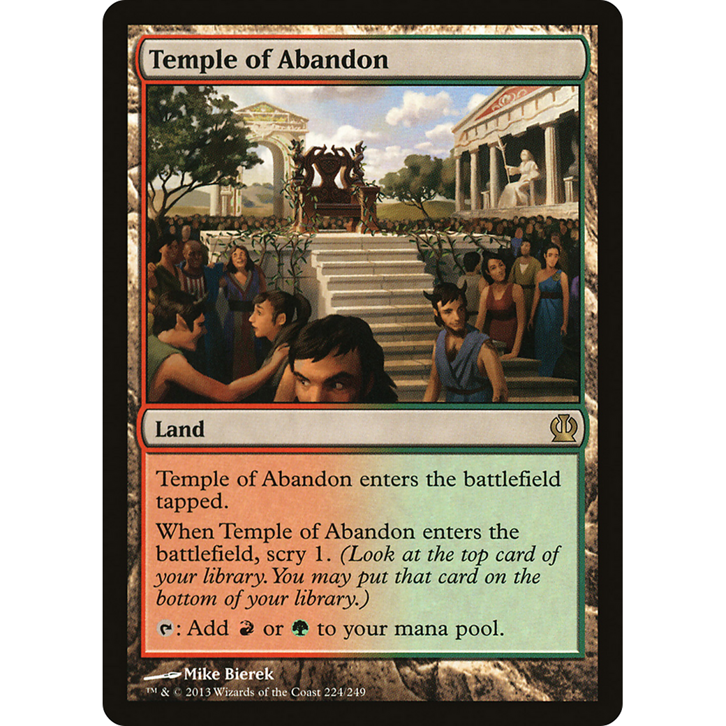 Temple of Abandon (THS-224) - Theros Foil