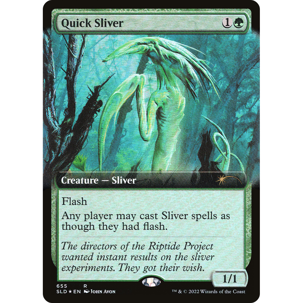 Quick Sliver (Extended Art) (SLD-655) - Secret Lair Drop: (Extended Art) Foil