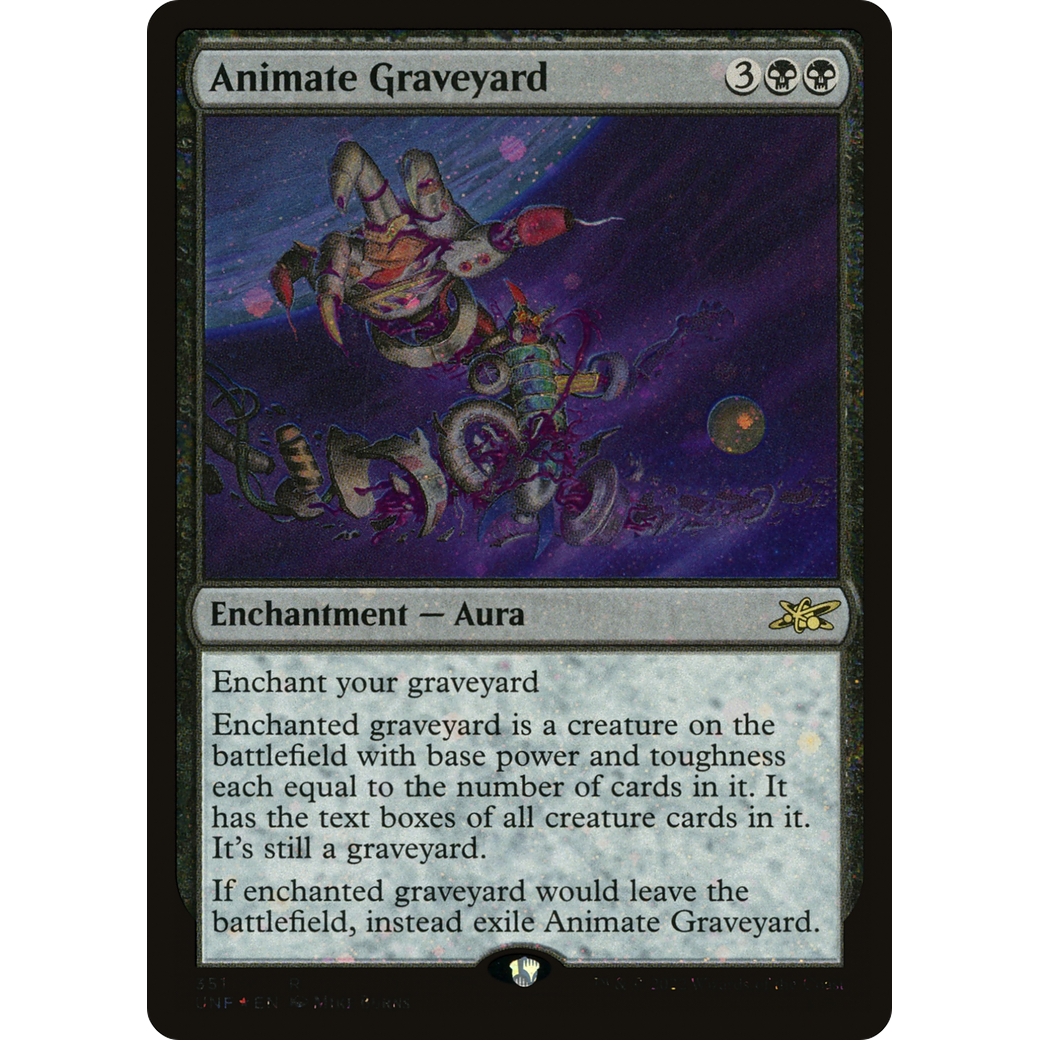 Animate Graveyard (Galaxy Foil) (UNF-351) - Unfinity Foil