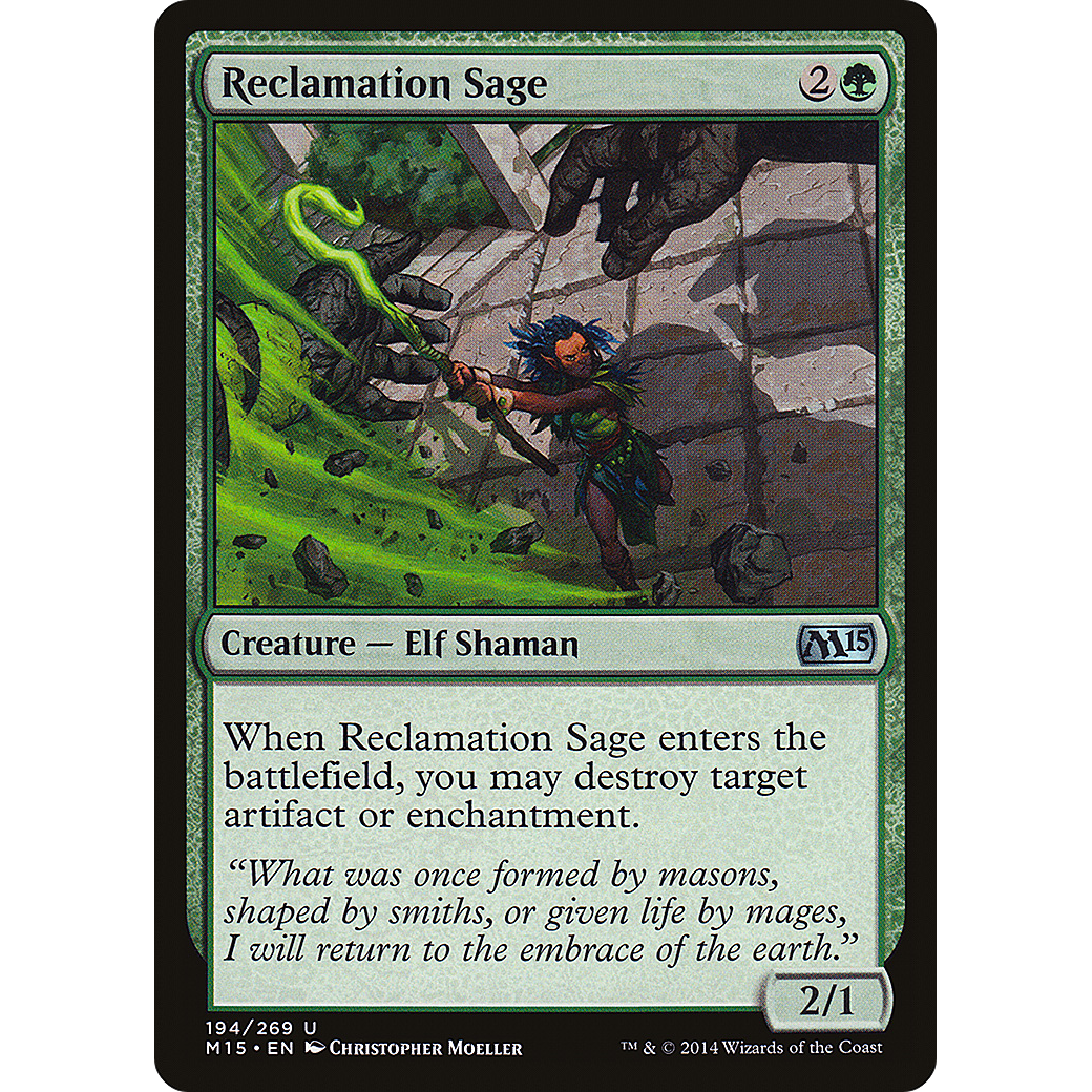 Reclamation Sage (M15-194) - Magic 2015