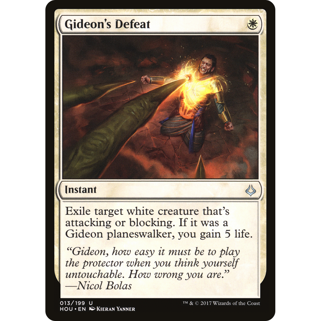 Gideon's Defeat (HOU-013) - Hour of Devastation Foil