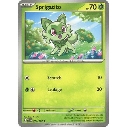 Sprigatito 13 - SV01 Scarlet & Violet Base Set Reverse Holofoil