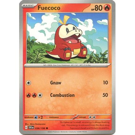 Fuecoco 36 - SV01 Scarlet & Violet Base Set Reverse Holofoil