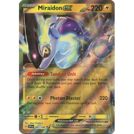 Miraidon ex - 081/198 81 - SV01 Scarlet & Violet Base Set Holofoil