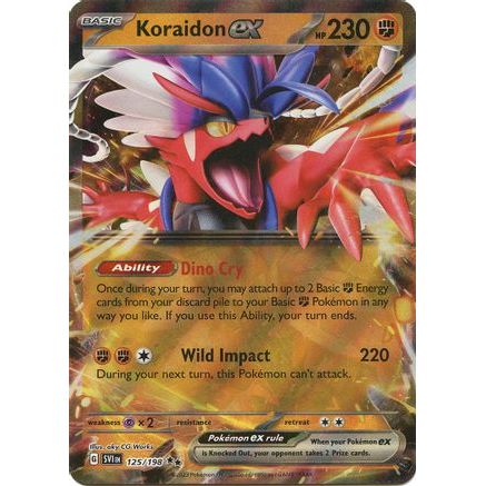 Koraidon ex - 125/198 125 - SV01 Scarlet & Violet Base Set Holofoil