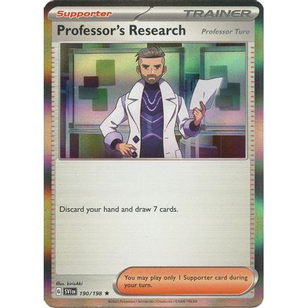 Professor's Research - 190/198 190 - SV01 Scarlet & Violet Base Set Reverse Holofoil