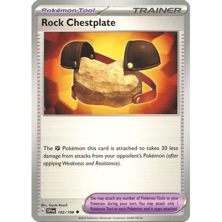 Rock Chestplate 192 - SV01 Scarlet & Violet Base Set Reverse Holofoil