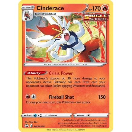Cinderace - SWSH278 SWSH278/307 - SWSH Sword & Shield Promo Cards Holofoil