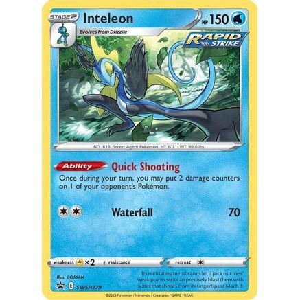 Inteleon - SWSH279 SWSH279/307 - SWSH Sword & Shield Promo Cards Holofoil