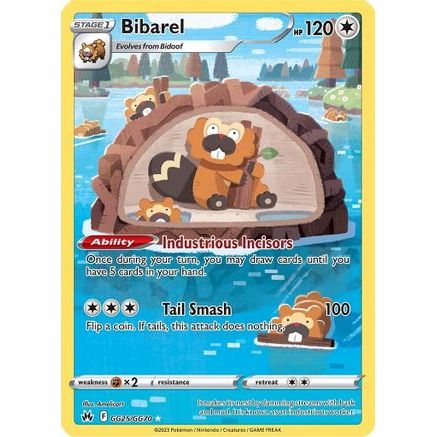 Bibarel GG25/70 - Crown Zenith Galarian Gallery Holofoil