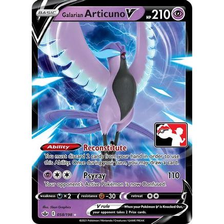 Galarian Articuno V 58 - Prize Pack Series Cards Holofoil