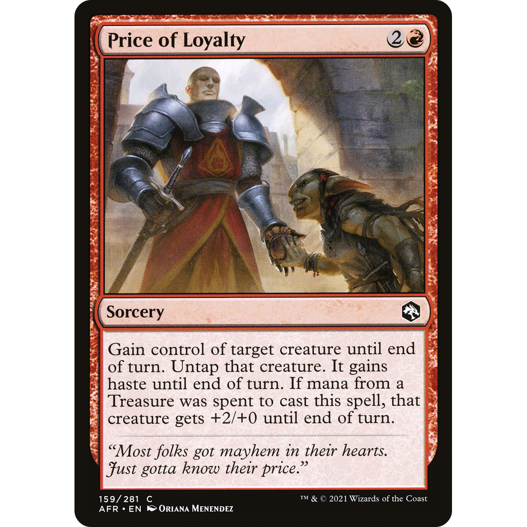 Price of Loyalty (AFR-159) - Adventures in the Forgotten Realms Foil