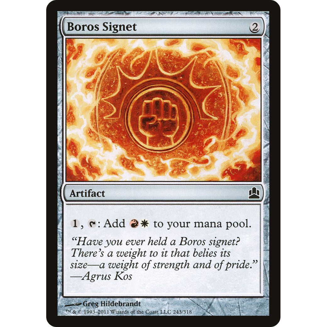 Boros Signet (CMD-243) - Commander 2011