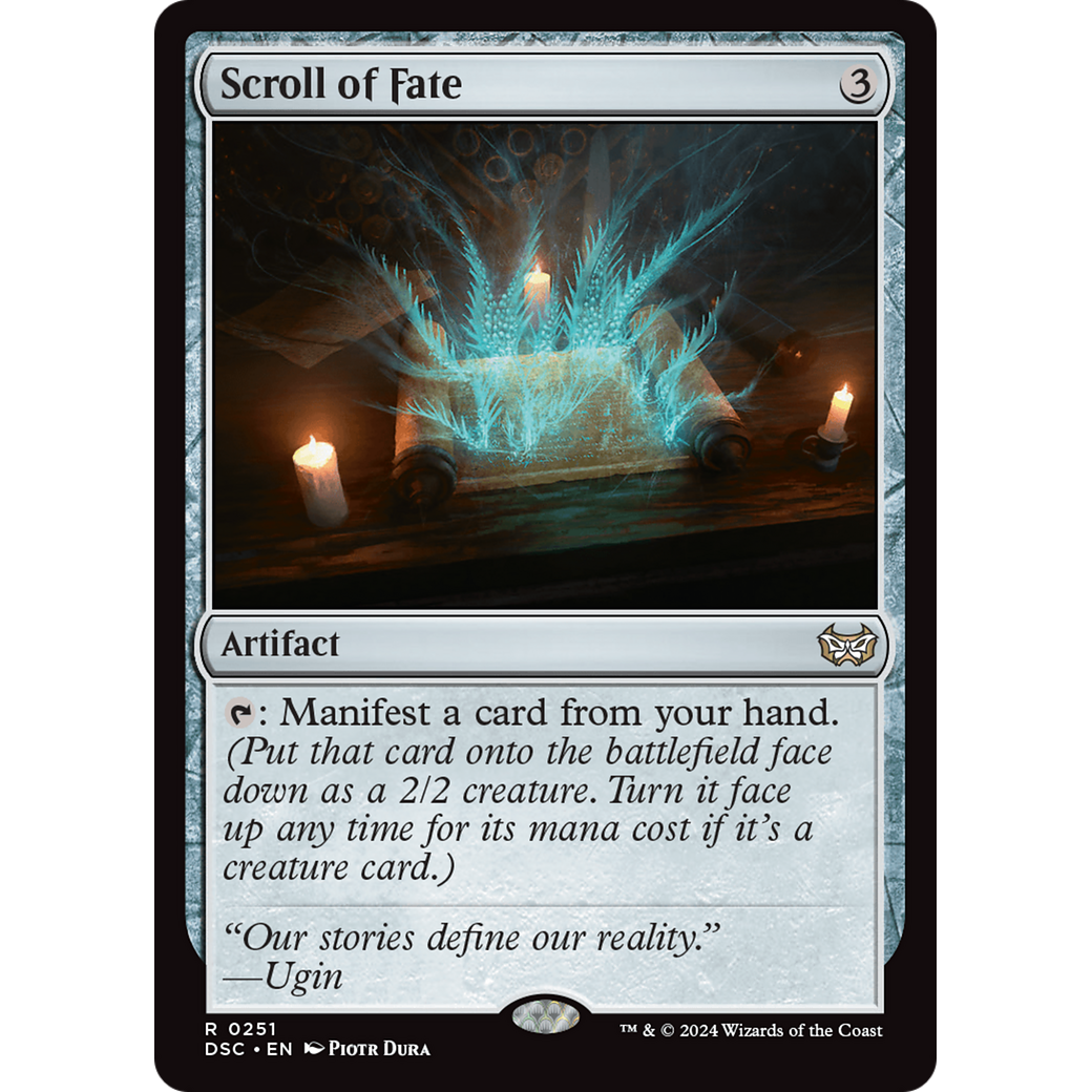 Scroll of Fate (DSC-251) - Duskmourn: House of Horror Commander