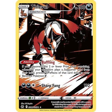 Thievul GG17/70 - Crown Zenith Galarian Gallery Holofoil