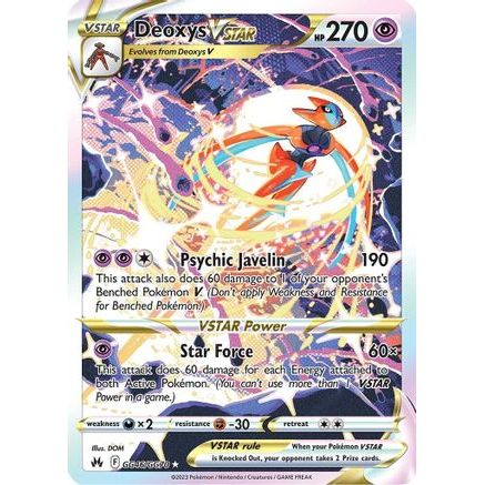 Deoxys VSTAR GG46/70 - Crown Zenith Galarian Gallery Holofoil