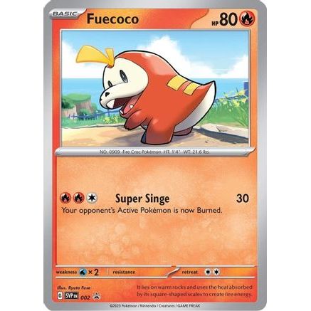 Fuecoco - 002 2 - SV Scarlet & Violet Promo Cards Holofoil