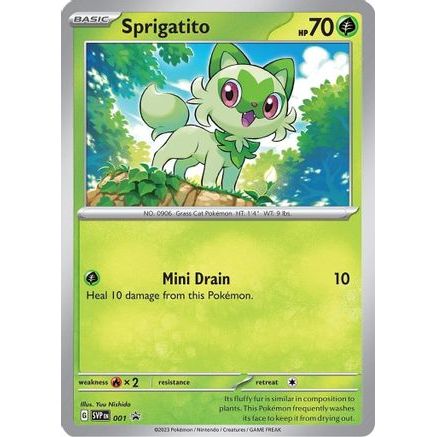 Sprigatito - 001 1 - SV Scarlet & Violet Promo Cards Holofoil