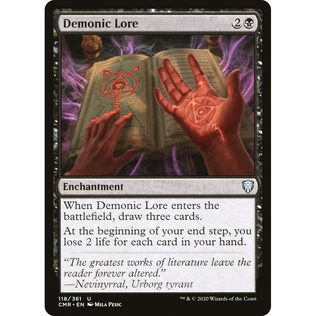 Demonic Lore (CMR-118) - Commander Legends Foil