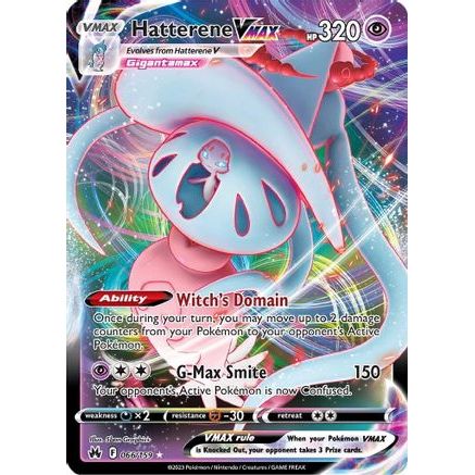 Hatterene VMAX 66/159 - Crown Zenith Holofoil