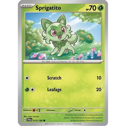 Sprigatito - 013/198 (Mirage Holo) 13 - Miscellaneous Cards & Products Holofoil