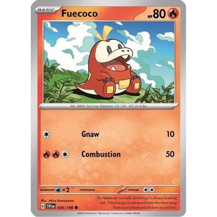 Fuecoco - 036/198 (Mirage Holo) 36 - Miscellaneous Cards & Products Holofoil