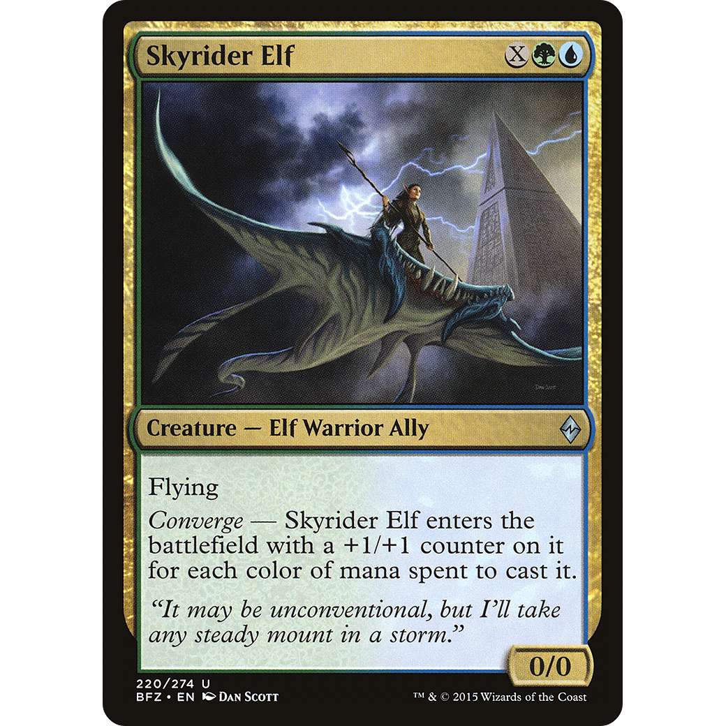 Skyrider Elf (BFZ-220) - Battle for Zendikar