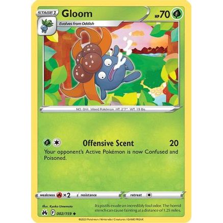 Gloom 2/159 - Crown Zenith Reverse Holofoil
